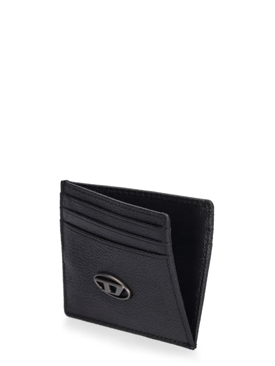 Diesel: Oval-D leather card holder - men_2 | Luisa Via Roma