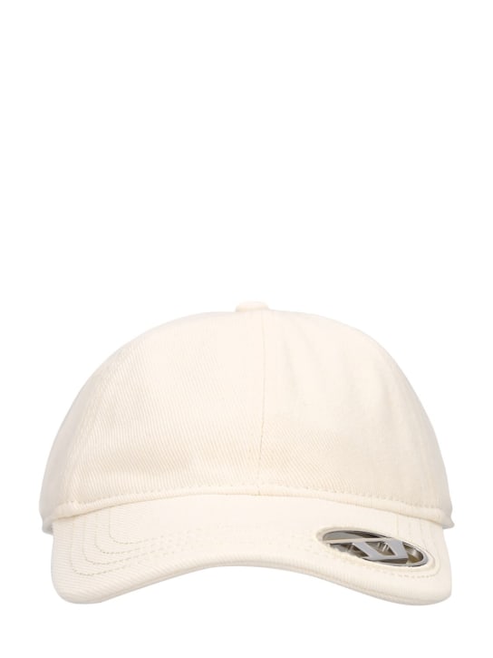 Diesel: Metal Oval-D cotton baseball cap - men_0 | Luisa Via Roma