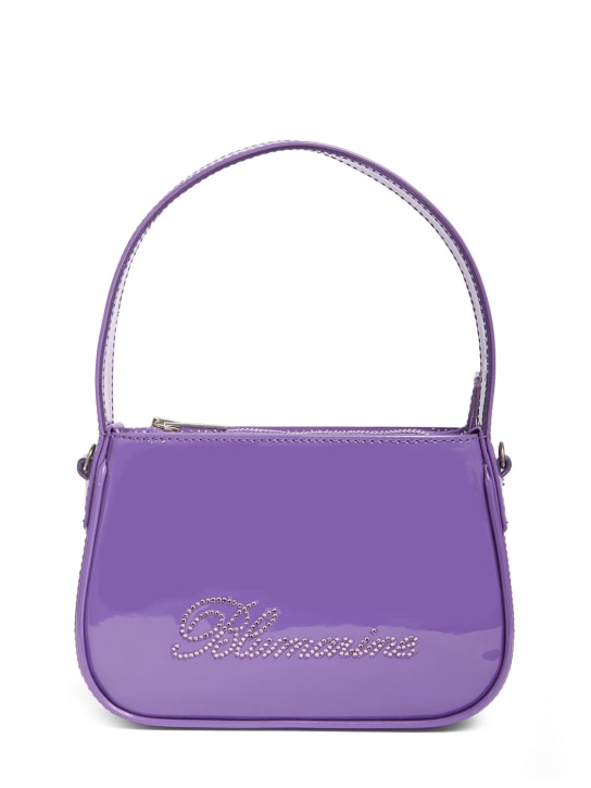 Blumarine: Patent leather top handle bag - women_0 | Luisa Via Roma