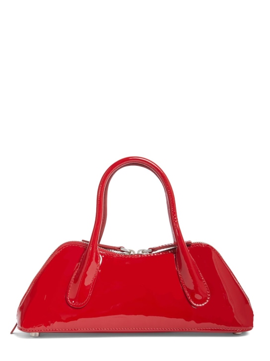 Blumarine: Mini Bugatti leather top handle bag - women_0 | Luisa Via Roma