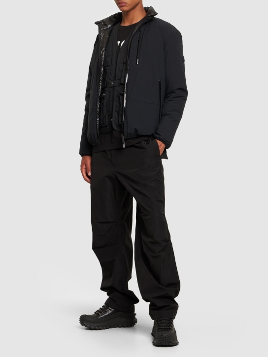 Moncler: Tavy reversible nylon down jacket - Siyah - men_1 | Luisa Via Roma
