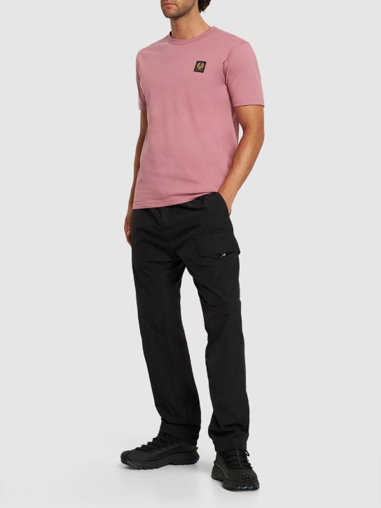 Belstaff: Logo cotton jersey t-shirt - men_1 | Luisa Via Roma