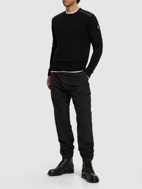 Belstaff: Strickpullover aus Wolle „Kerrigan“ - Schwarz - men_1 | Luisa Via Roma