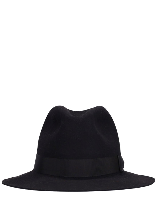 Borsalino: Sombrero de fieltro 6cm - Negro - men_0 | Luisa Via Roma