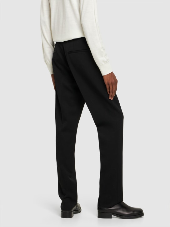 Jil Sander: Regular fit straight wool pants - men_4 | Luisa Via Roma