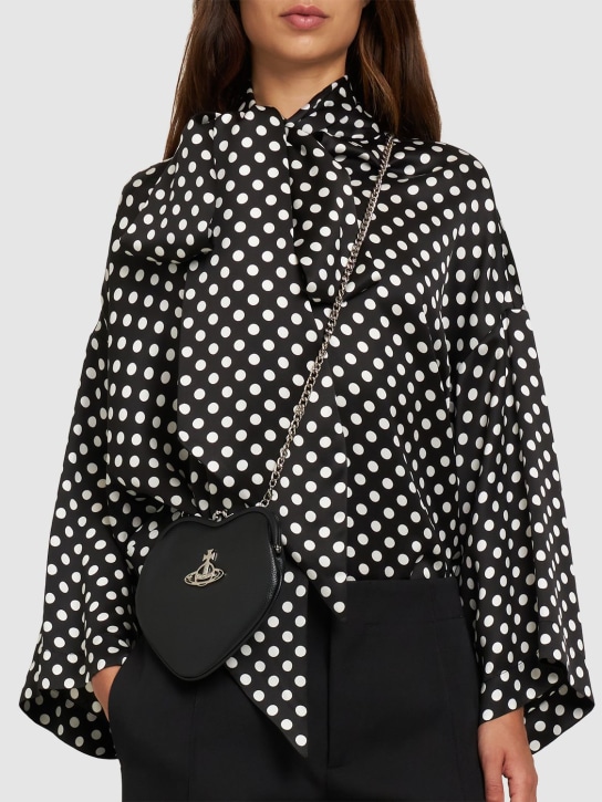 Vivienne Westwood: Belle Heart Frame faux leather bag - Black - women_1 | Luisa Via Roma