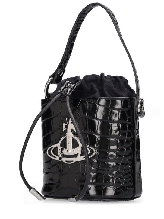 Vivienne Westwood: Small Daisy patent leather bucket bag - women_1 | Luisa Via Roma