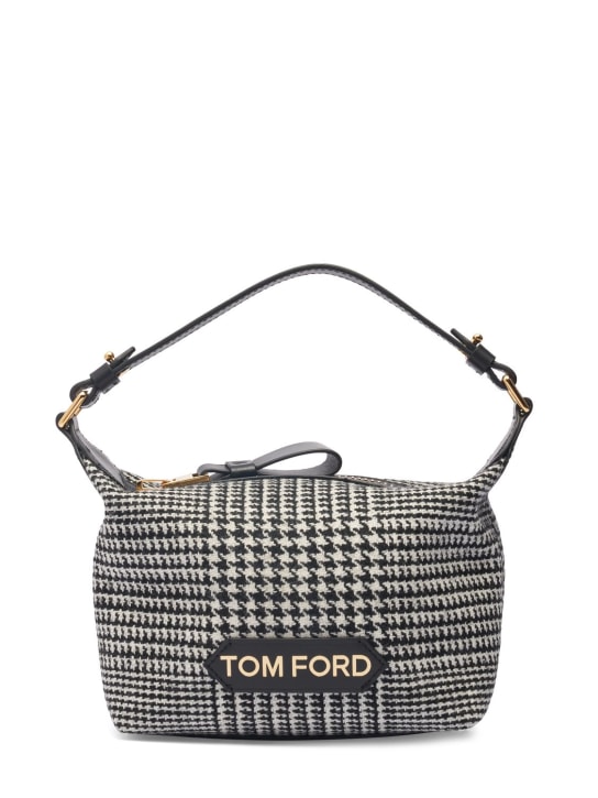 Tom Ford: Petit sac à main en toile à logo - women_0 | Luisa Via Roma