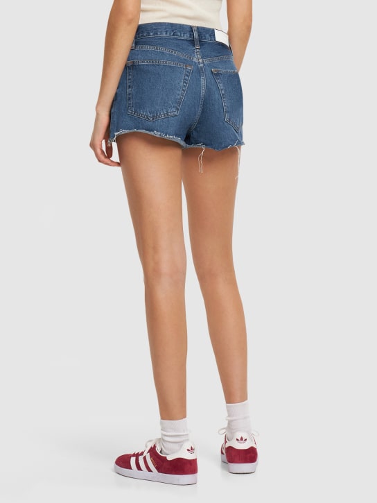 RE/DONE: 70s High rise cotton denim shorts - women_2 | Luisa Via Roma