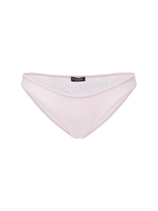 Dsquared2: Logo printed bikini bottoms - Pink - women_0 | Luisa Via Roma