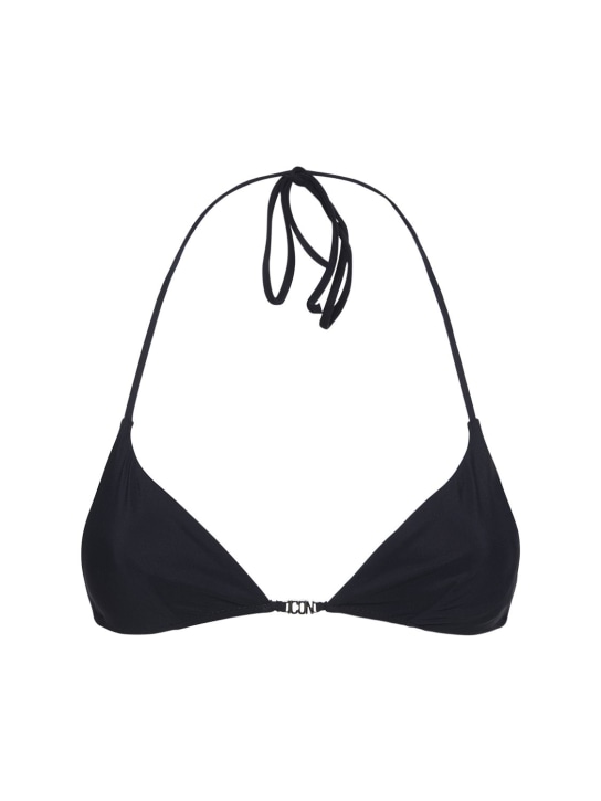Dsquared2: Icon triangle bikini top - Black - women_0 | Luisa Via Roma