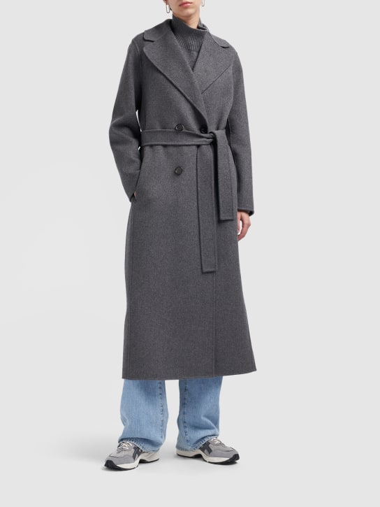 'S Max Mara: Paride double wool long coat - women_1 | Luisa Via Roma