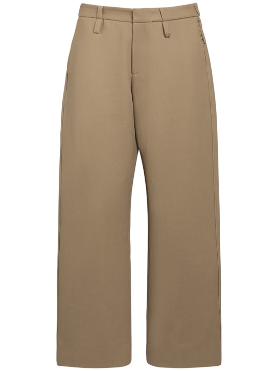 Jacquemus: Le Pantalon Piccinni cotton pants - Beige - men_0 | Luisa Via Roma