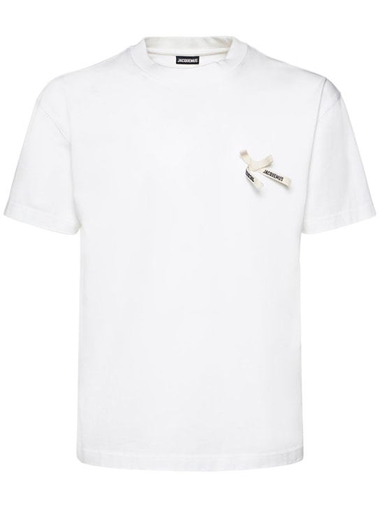 Le tshirt nud cotton t-shirt - Jacquemus - Men | Luisaviaroma