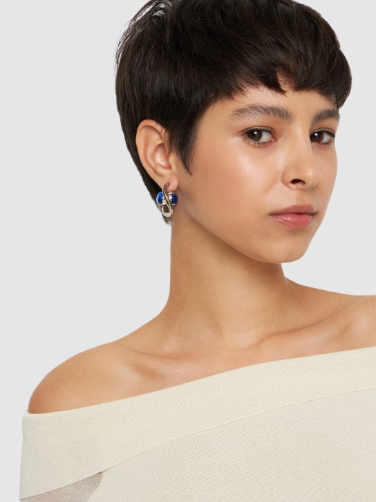 Marni: Stone hoop earrings - women_1 | Luisa Via Roma