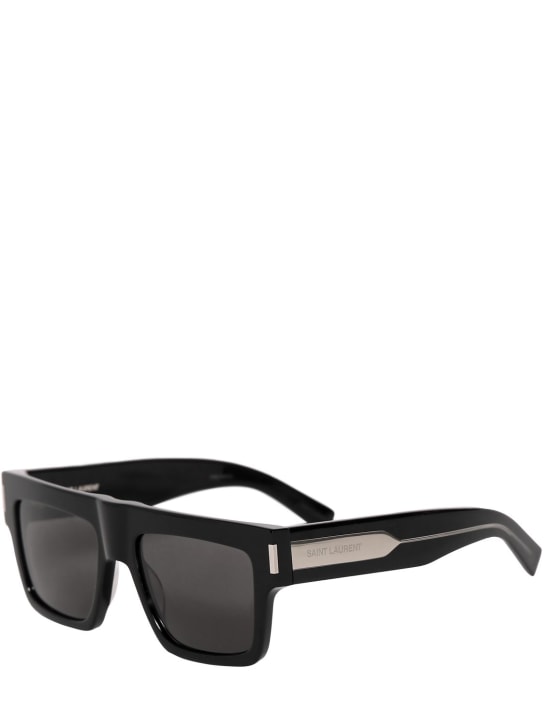 Saint Laurent: SL 628 acetate sunglasses - Crystal Black - women_1 | Luisa Via Roma