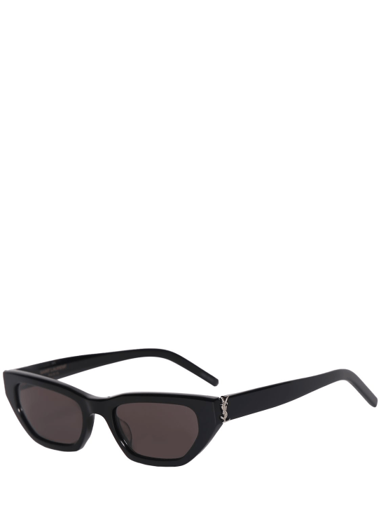 Saint Laurent: SL M126 recycled acetate sunglasses - Black/Silver - men_1 | Luisa Via Roma