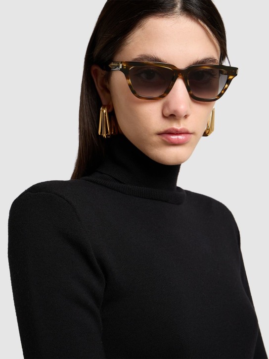 Saint Laurent: SL 462 Sulpice acetate sunglasses - Havana/Grey - women_1 | Luisa Via Roma