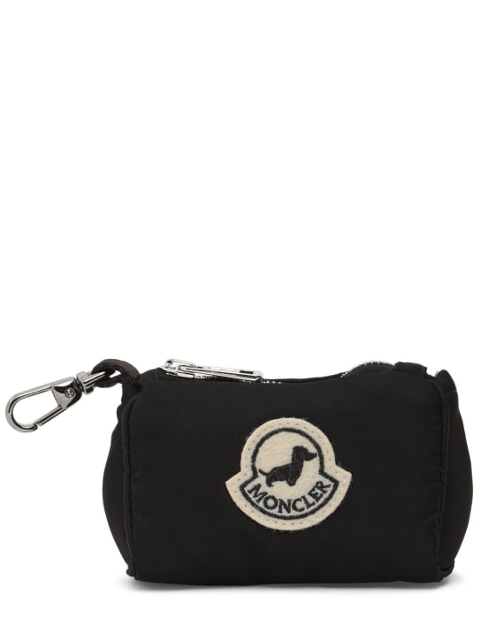 Moncler Genius: Moncler X Poldo satin dog bag holder - Black - women_0 | Luisa Via Roma