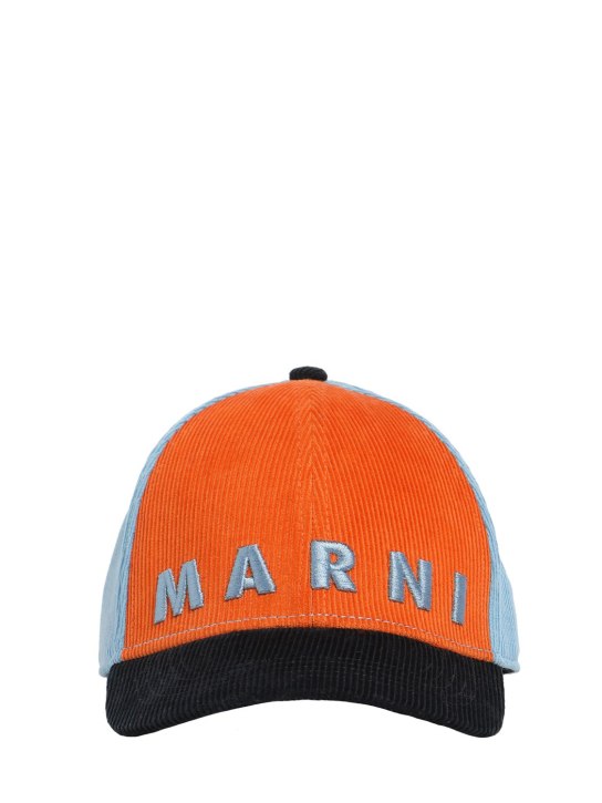 Marni Junior: Logo撞色棉质棒球帽 - kids-girls_0 | Luisa Via Roma