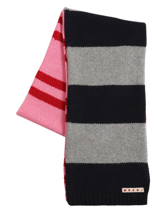 Marni Junior: Striped viscose blend scarf - kids-girls_0 | Luisa Via Roma