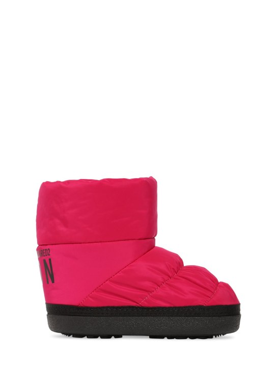 Dsquared2: Nylon snow boots - Fuşya - kids-girls_0 | Luisa Via Roma