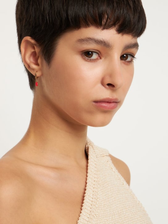 Isabel Marant: New it's all right mismatched earrings - Orange/Gold - women_1 | Luisa Via Roma