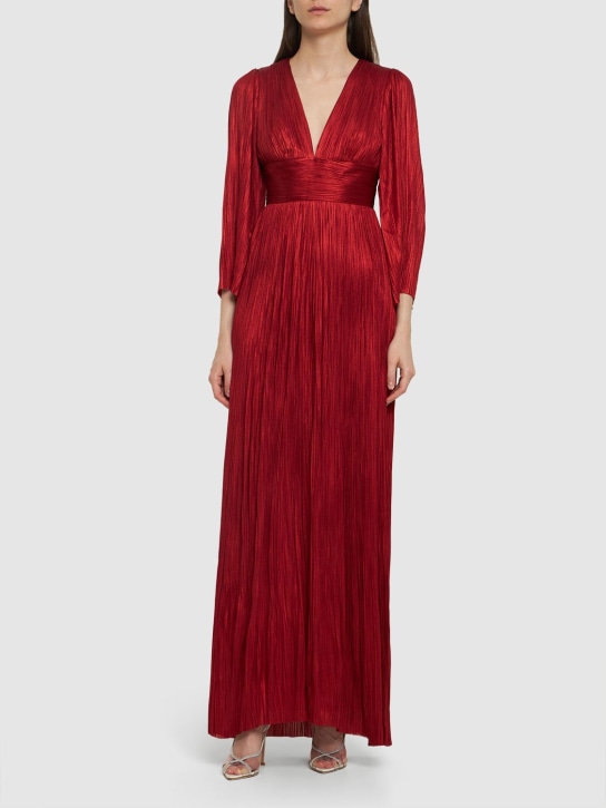 Maria Lucia Hohan: Pandora silk tulle long dress - Salsa Red - women_1 | Luisa Via Roma