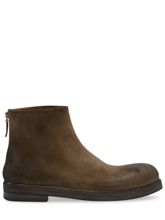 Marsell: Zucca Zeppa leather boots - Brown - men_0 | Luisa Via Roma