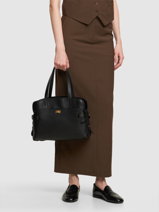 Anya Hindmarch: Wilson grain leather shoulder bag - women_1 | Luisa Via Roma