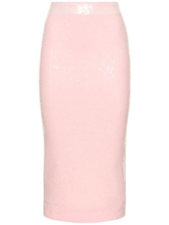 Rotate: Sequined midi pencil skirt - Pink - women_0 | Luisa Via Roma