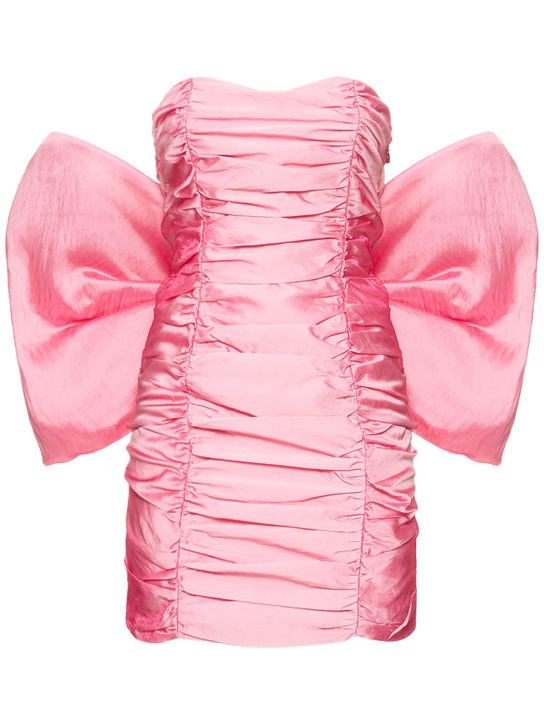 Rotate: 앙베르 새틴 보우 미니 드레스 - 핑크 - women_0 | Luisa Via Roma