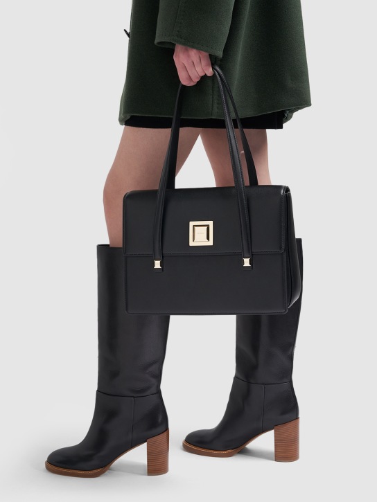 Max Mara: Lady MM leather tote bag - women_1 | Luisa Via Roma