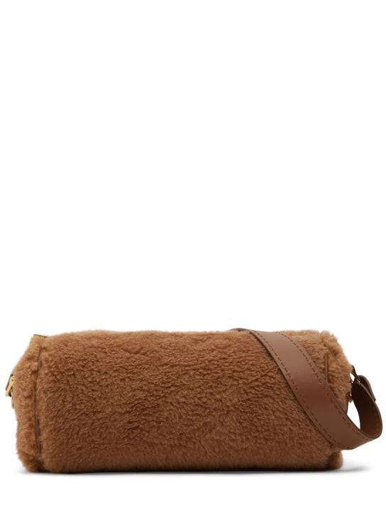 Max Mara: Medium Roll Teddy shoulder bag - Cammello - women_0 | Luisa Via Roma