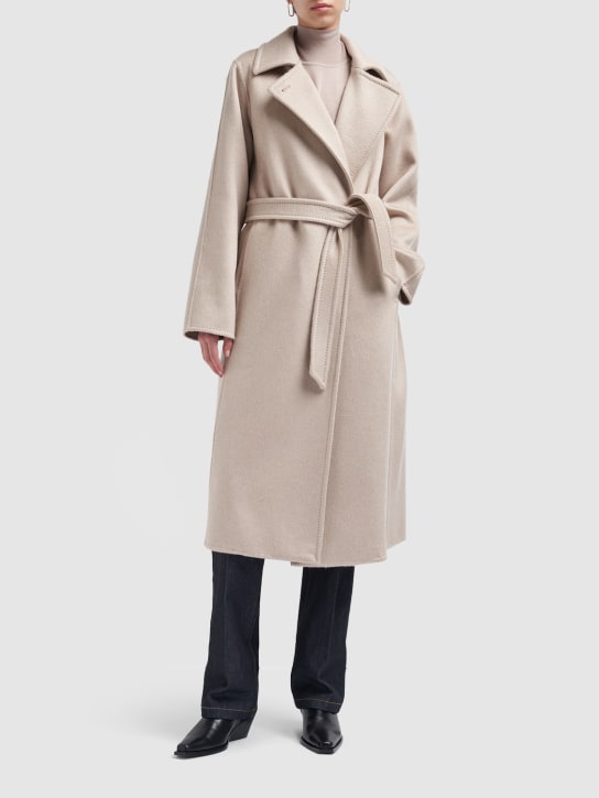Max Mara: Manuela1 belted cashmere midi coat - women_1 | Luisa Via Roma