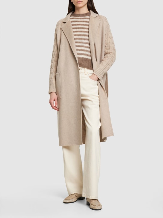 Max Mara: Hello wool & cashmere midi coat - Cacha - women_1 | Luisa Via Roma