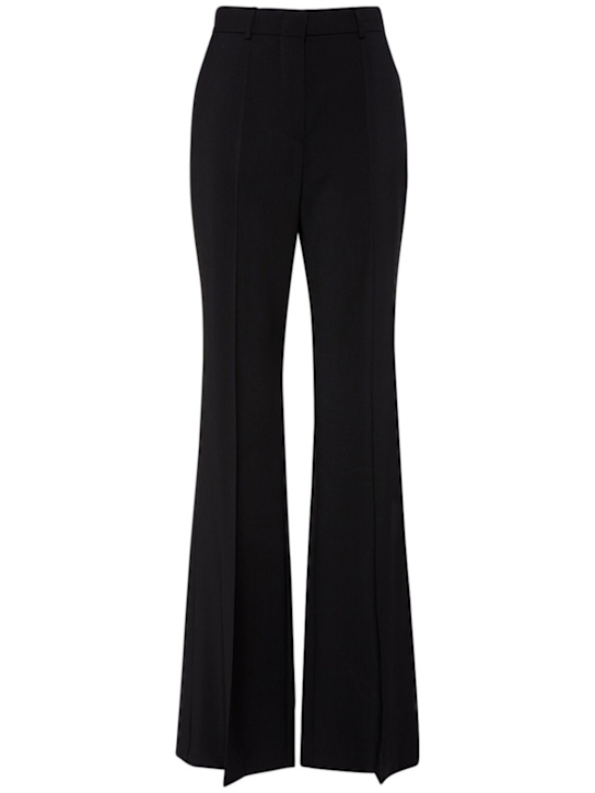 Sportmax: Hangar wool high waist flared pants - women_0 | Luisa Via Roma
