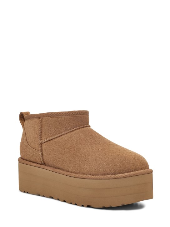 Ugg: 50mm Classic Ultra Mini Platform boots - Tan - women_1 | Luisa Via Roma