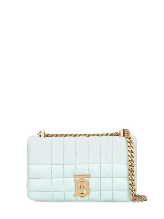 Burberry: Mini Lola quilted leather shoulder bag - Cool Mint - women_0 | Luisa Via Roma