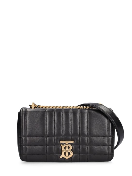 Burberry: Small Lola quilted leather shoulder bag - Black - women_0 | Luisa Via Roma