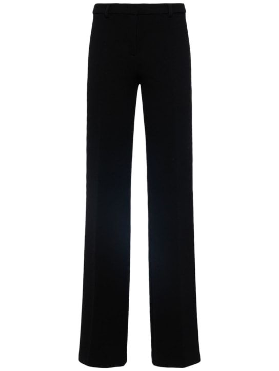 Etro: Wool twill classic straight pants - women_0 | Luisa Via Roma