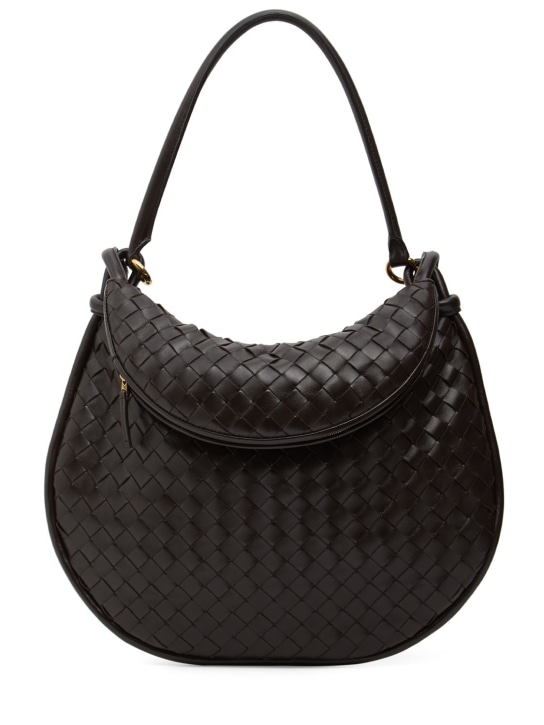 Bottega Veneta: Large Gemelli leather shoulder bag - women_0 | Luisa Via Roma
