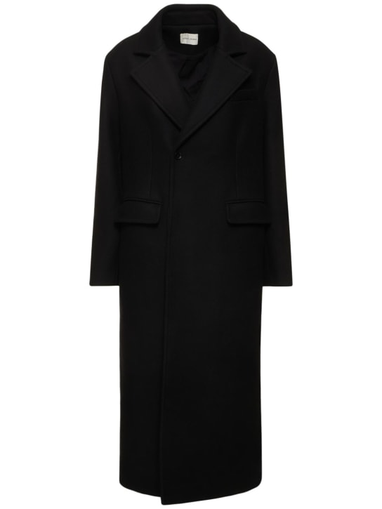 Loulou Studio: Vido wool & cashmere long coat - Black - women_0 | Luisa Via Roma