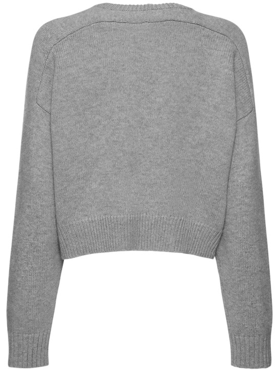 Loulou Studio: Bruzzi wool & cashmere sweater - Grey - women_4 | Luisa Via Roma