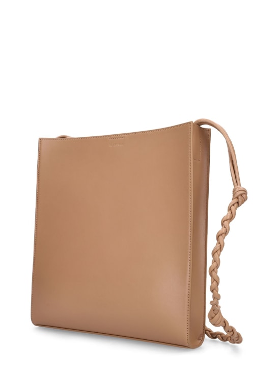 Jil Sander: Medium Tangle leather crossbody bag - men_1 | Luisa Via Roma