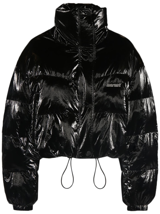Marant Etoile: Telia puffer nylon jacket - Siyah - women_0 | Luisa Via Roma