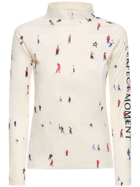 Perfect Moment: Top termico con zip - Dede Ski Print - women_0 | Luisa Via Roma