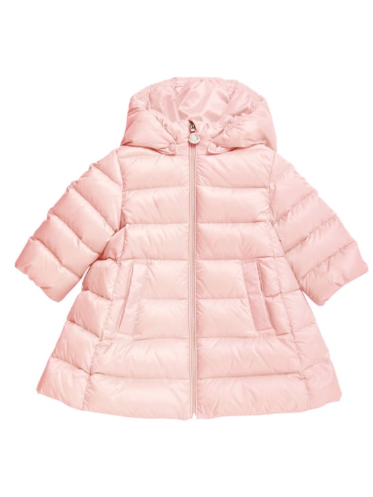 Moncler: Majeure down coat - Light Pink - kids-girls_0 | Luisa Via Roma