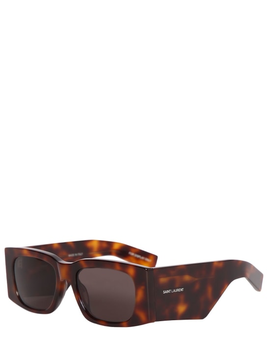 Saint Laurent: SL 654 recycled acetate sunglasses - Dark Havana - men_1 | Luisa Via Roma