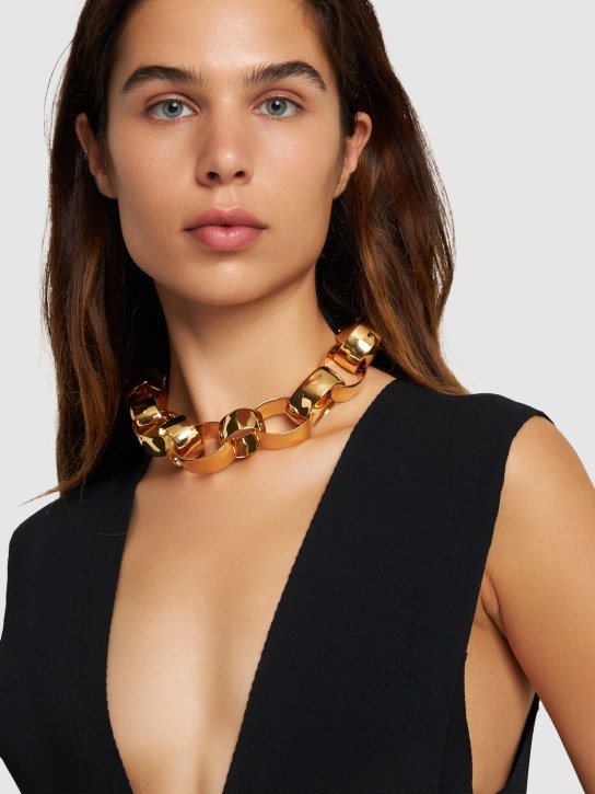 Jil Sander: Raw Wildness 1 collar necklace - Altın Rengi - women_1 | Luisa Via Roma